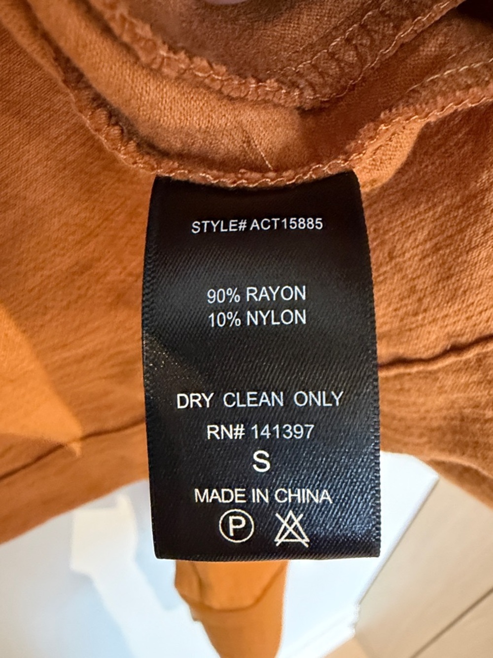 Astr Cropped Rust Button-Front Moto Jacket - Picture 3 of 4